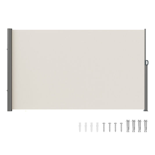 VEVOR Retractable Side Awning, 71''x 118'' Outdoor Privacy Screen, 180g Polyester