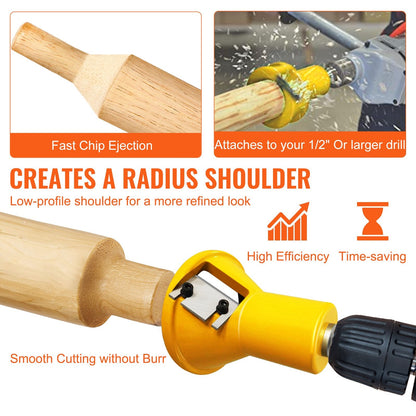 Aluminum & Steel Tenon Cutter Kit: 25.4, 38, 50.8mm Blades for Log Furniture