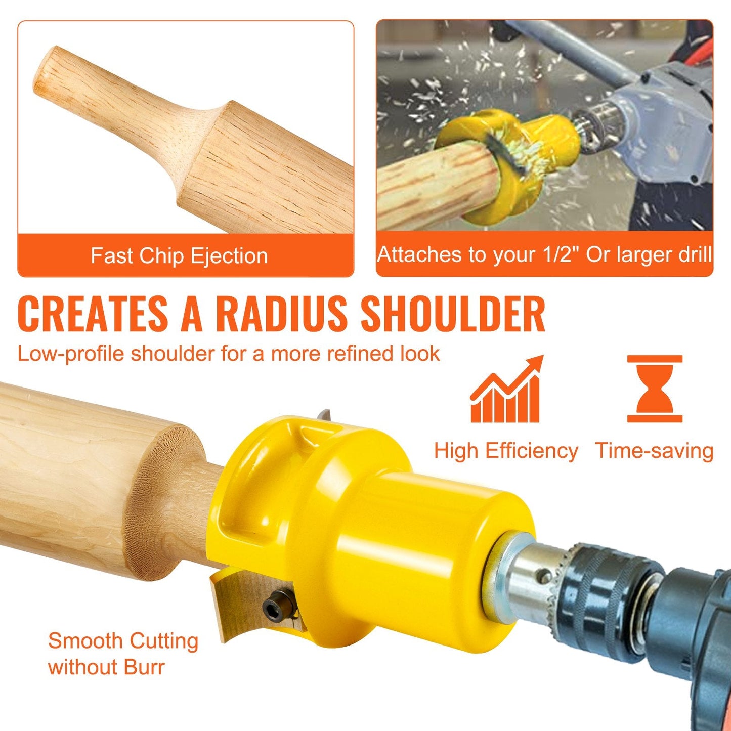 Tenon Cutter Kit 38mm with 4 Blades for Professional Woodworking Projects