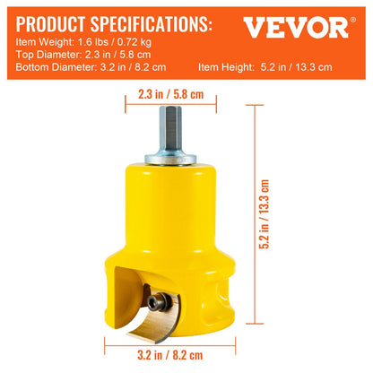 Tenon Cutter Kit 38mm with 4 Blades for Professional Woodworking Projects