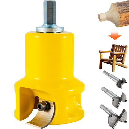 Tenon Cutter Kit 38mm with 4 Blades for Professional Woodworking Projects