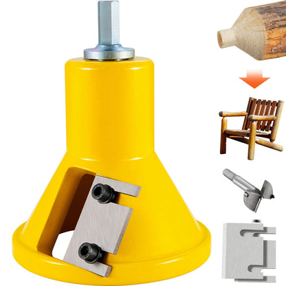 Log Furniture Tenon Cutter Kit, 38mm, 4 Blades, for Beginners