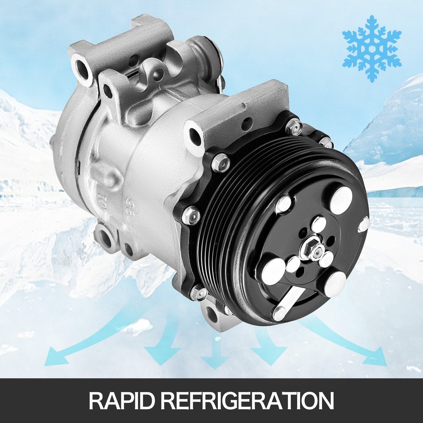 Air Conditioner Compressor for Blazer S10 Silverado - Aluminum, Low Noise, Efficient