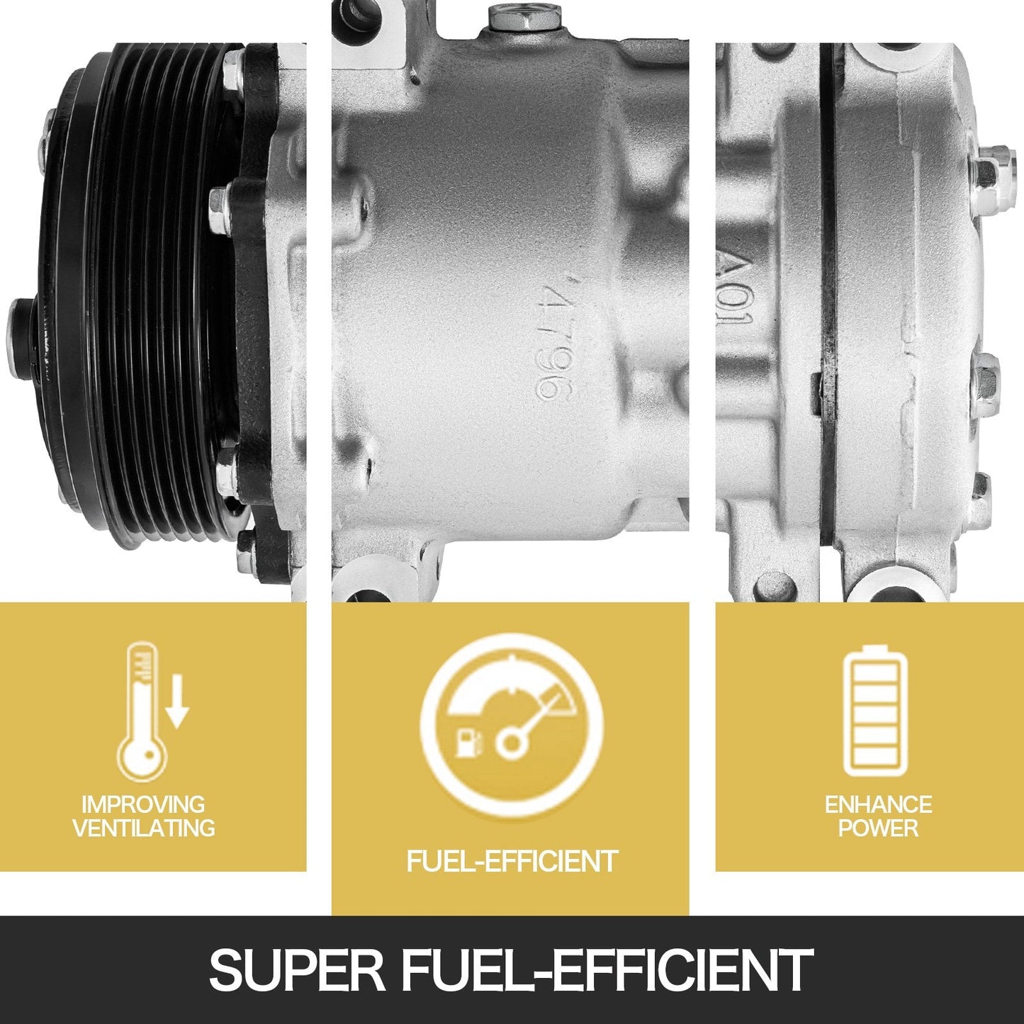 Air Conditioner Compressor for Blazer S10 Silverado - Aluminum, Low Noise, Efficient