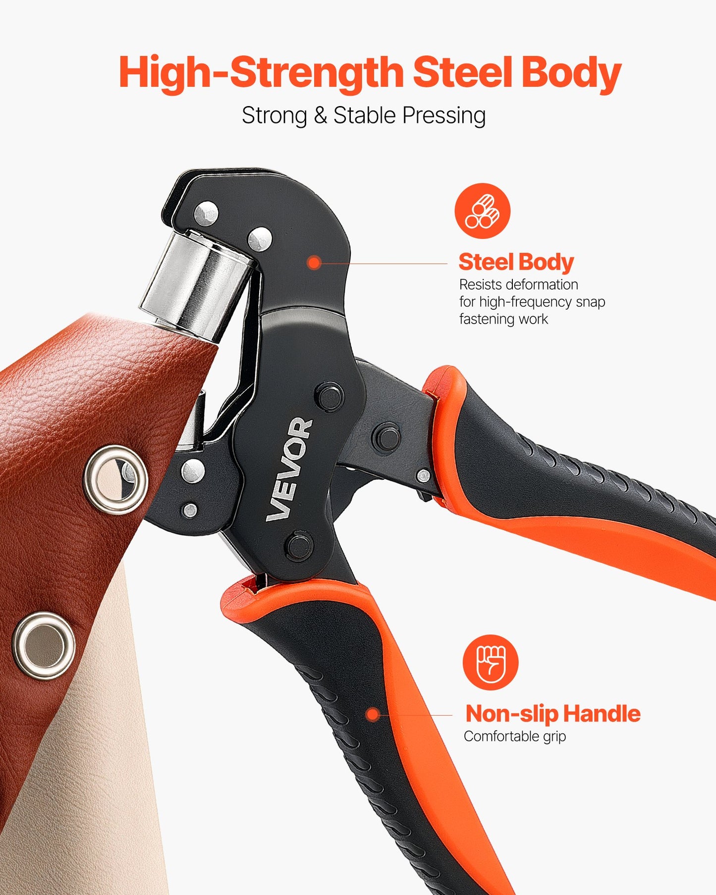 Grommet Tool Kit 12 mm Eyelet Tool Kit with 500 PCS Silver Grommets, with Eyelets and Washers, Manual Grommet Press Pliers, Hole Punch, and Block, for Leather, Tarps, Shoes, Crafts, and Fabric