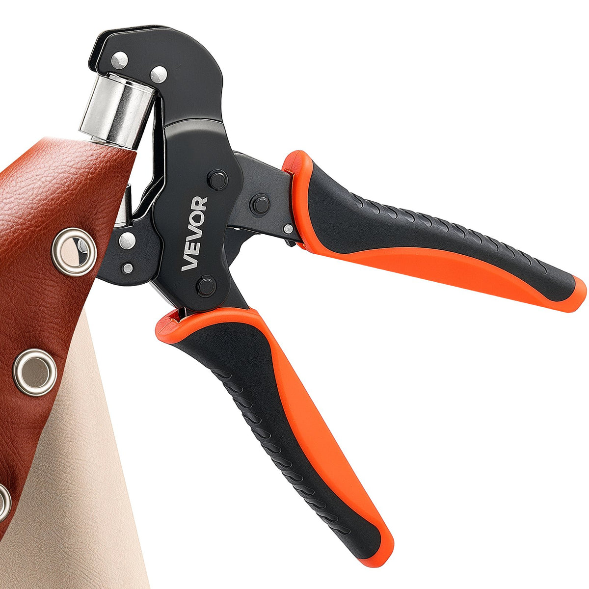 Grommet Tool Kit 6 mm 10 mm 12 mm 900 PCS Grommets Eyelet Tool Kit, with Eyelets and Washers, Manual Grommet Press Pliers, Hole Punch Tools, Blocks, for Leather, Tarps, Shoes, Crafts, Fabric