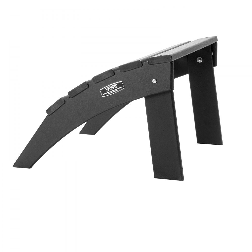 Adirondack Ottoman 47.5L x 50W x 33H cm HDPE Folding Footrest Black