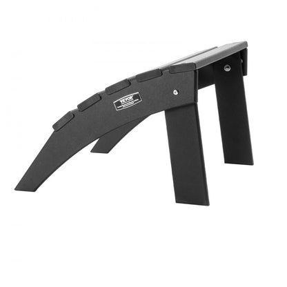 Adirondack Ottoman 47.5L x 50W x 33H cm HDPE Folding Footrest Black