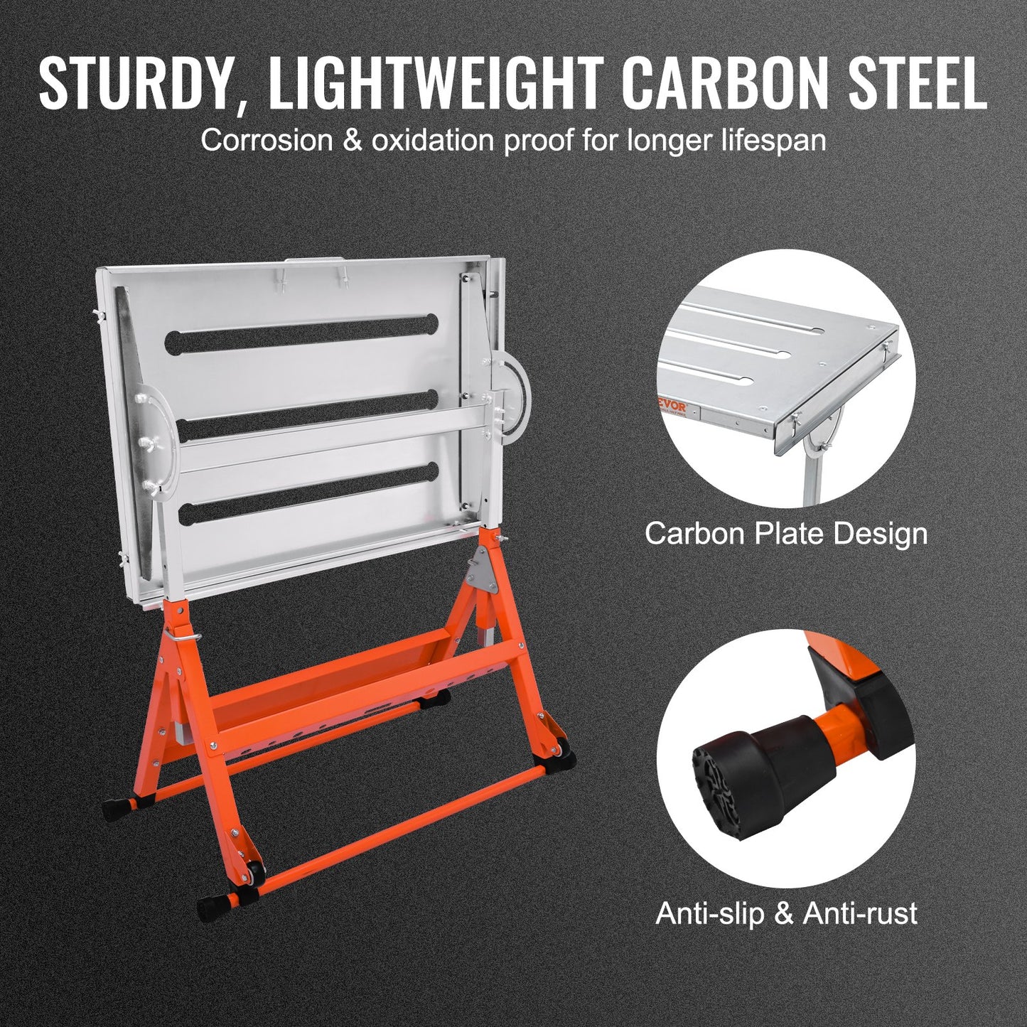 VEVOR Welding Table 30" x 20", 400lbs Load Capacity Steel Welding Workbench Table