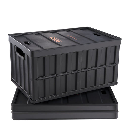 VEVOR Collapsible Storage Bins with Lids, 65L 3 Packs, Folding Plastic Stackable