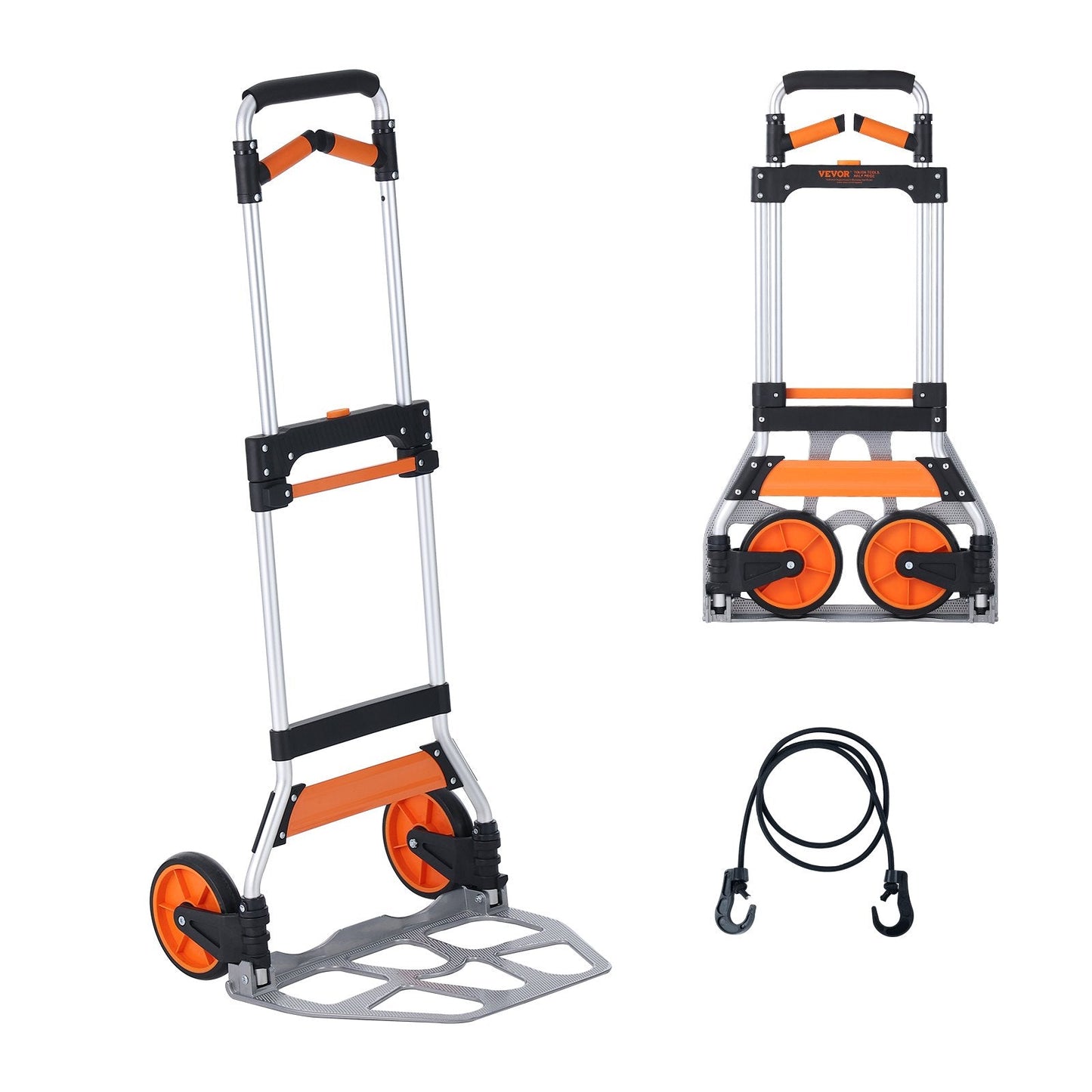 Aluminum Convertible Hand Truck, 140 kg Capacity, Portable & Lightweight