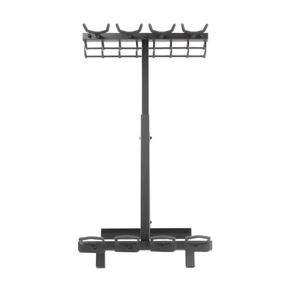 Gun Rack, Portable, Folding Heavy Duty Steel Rifle Shotgun Rack Stand, Freestanding Indoor Outdoor Gun Display Storage, Holds Up to 7 Pistols and 4 Rifles or Shotguns, for Shooting Hunting Range