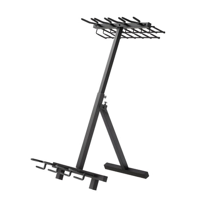 Gun Rack, Portable, Folding Heavy Duty Steel Rifle Shotgun Rack Stand, Freestanding Indoor Outdoor Gun Display Storage, Holds Up to 7 Pistols and 4 Rifles or Shotguns, for Shooting Hunting Range