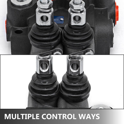 2-Spool Hydraulic Directional Control Valve, 40L/min, for Tractors & Loaders