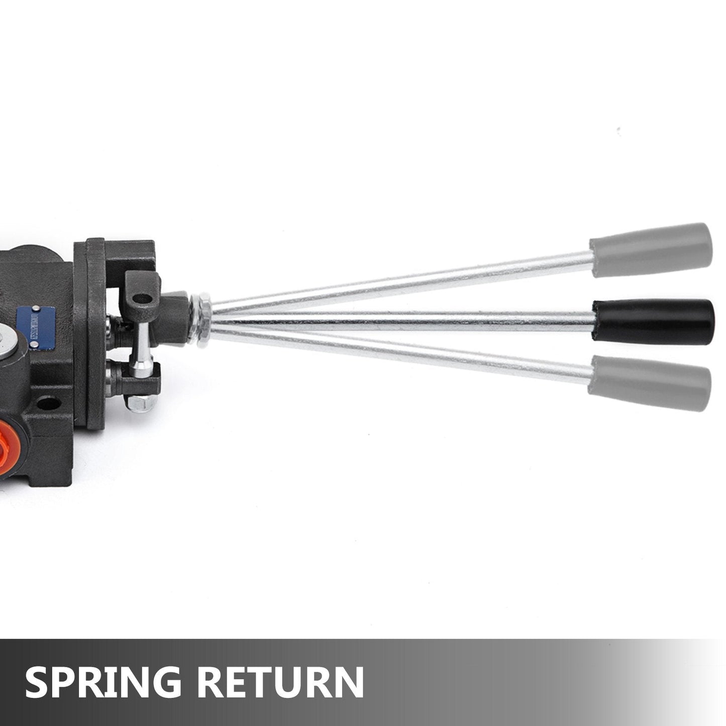 Hydraulic Joystick Control Valve, 2 Spool, 11 GPM, 3600 PSI, 41x13x6.5 cm