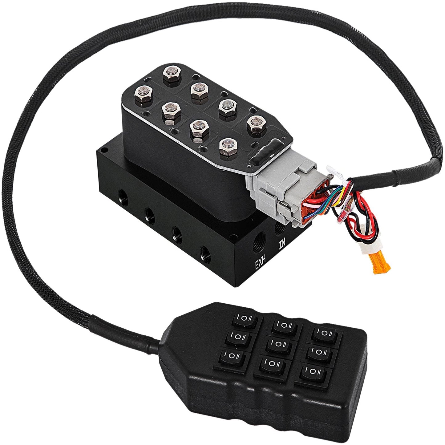 AirRide Suspension Control Kit with Solenoid Valve Manifold and Wiring Harness