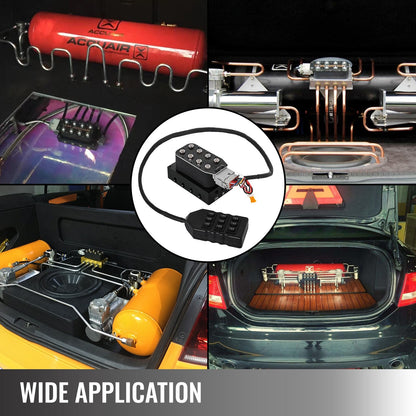 AirRide Suspension Control Kit with Solenoid Valve Manifold and Wiring Harness