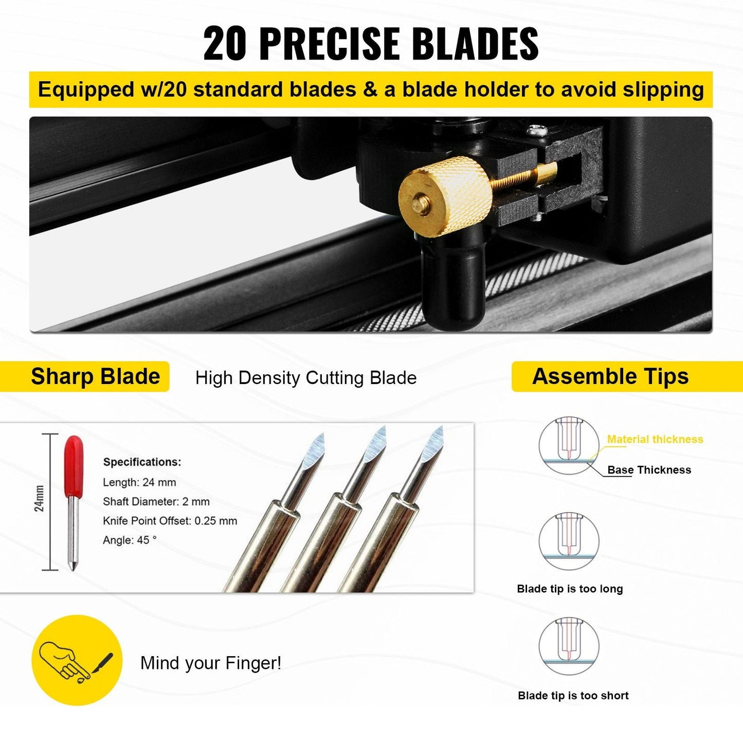 28.3" Vinyl Cutter with Stand, 720mm Feed, LCD Display, Windows Compatible