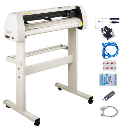 VEVOR Vinyl Cutter 28.3" Vinyl Cutter Machine Maximum Paper Feed 28inch White Vinyl