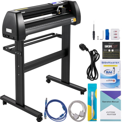 High Precision 34" Vinyl Plotter Cutter with LCD Display & Software Compatibility