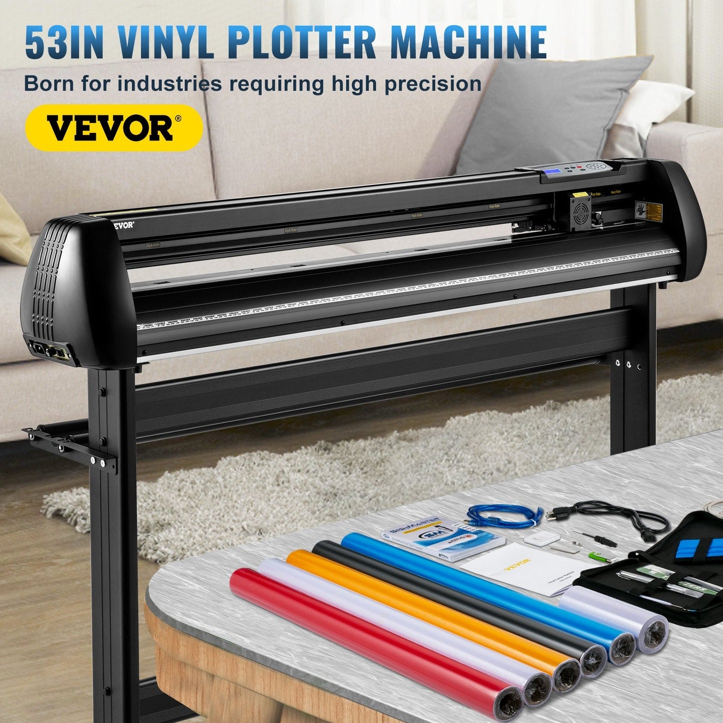 53-Inch Vinyl Cutter Plotter with SignMaster Software Bundle, 22 kg, 1350 mm Feed