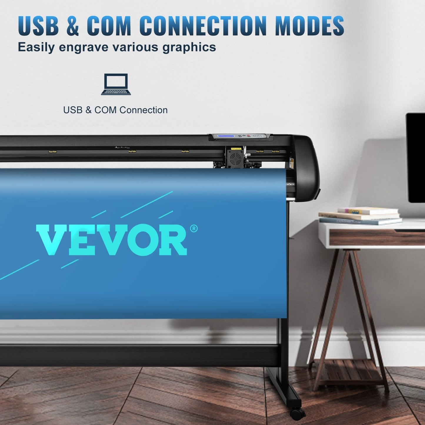 53-Inch Vinyl Cutter Plotter with SignMaster Software Bundle, 22 kg, 1350 mm Feed