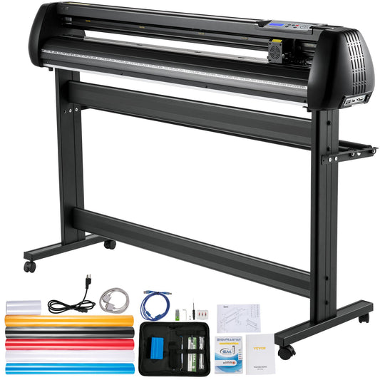 VEVOR Vinyl Cutter Machine Cutting Plotter 53in SignMaster Decal Maker Bundle