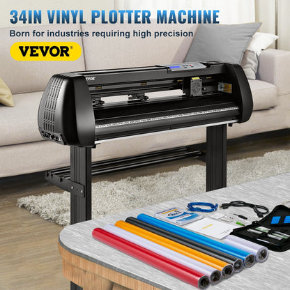 34in Bluetooth Vinyl Cutter Plotter with SignMaster Kit, Accurate & Wireless