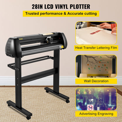 Vinyl Cutter Plotter Bundle with SignMaster and Stand, 0.72m Cutting Width