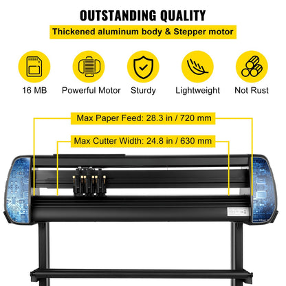 Vinyl Cutter Plotter Bundle with SignMaster and Stand, 0.72m Cutting Width