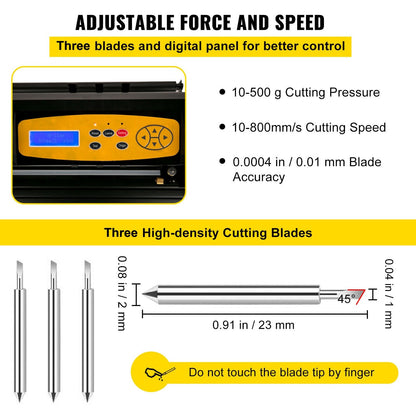 Vinyl Cutter Plotter Bundle with SignMaster and Stand, 0.72m Cutting Width