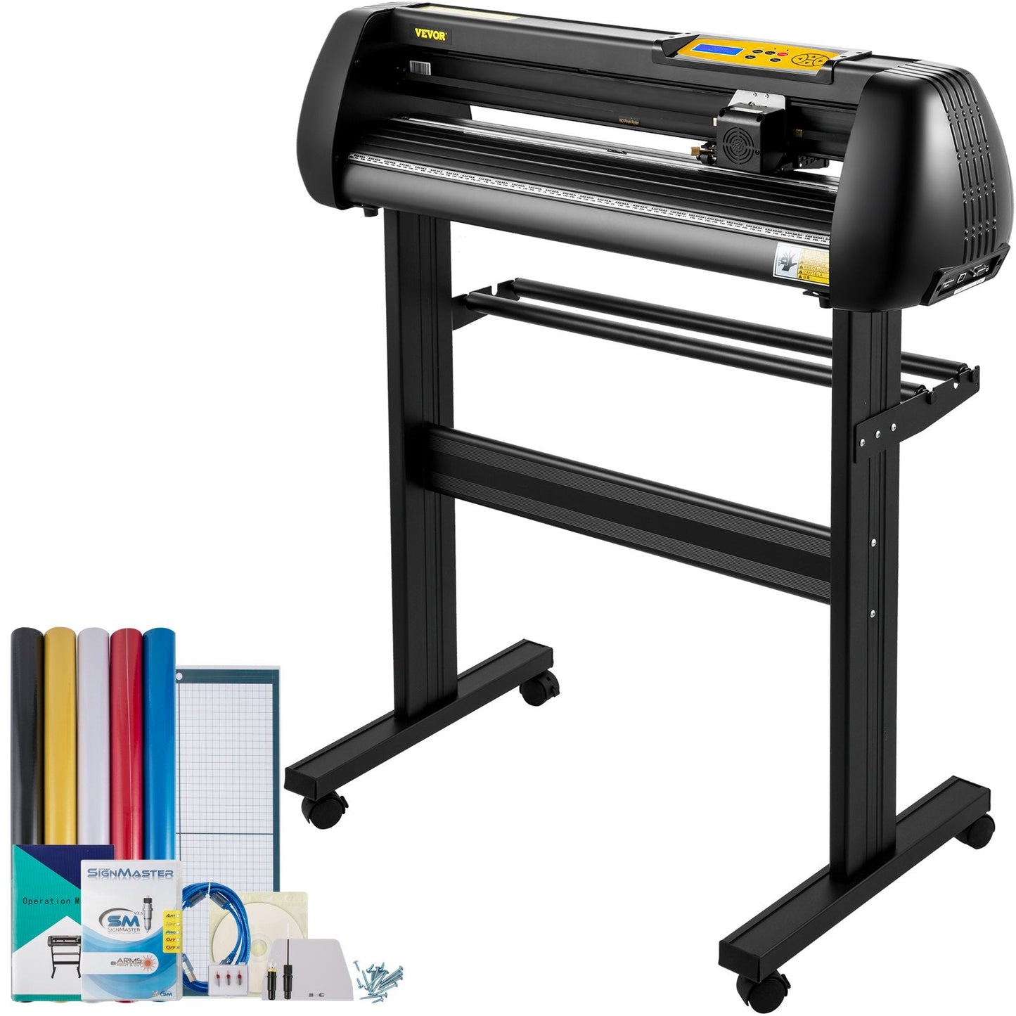 Vinyl Cutter Plotter Bundle with SignMaster and Stand, 0.72m Cutting Width