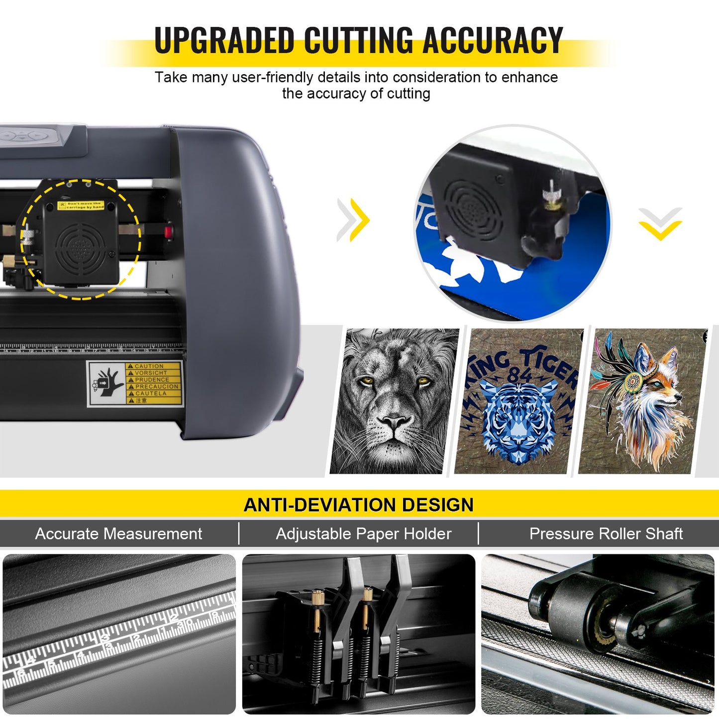 VEVOR Vinyl Cutter Machine Cutting Plotter 375mm Plotter Printer Vinyl Cutting