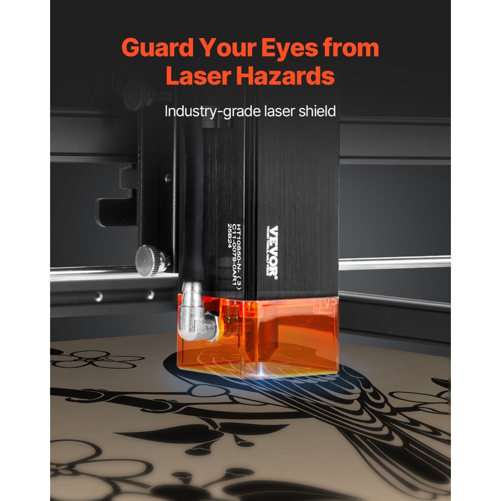 VEVOR Laser Engraver Laser Engraving Machine 10W Compressed Spot Eye Protection