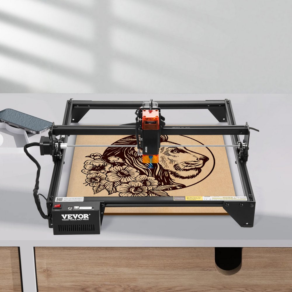 VEVOR Laser Engraver Laser Engraving Machine 10W Compressed Spot Eye Protection