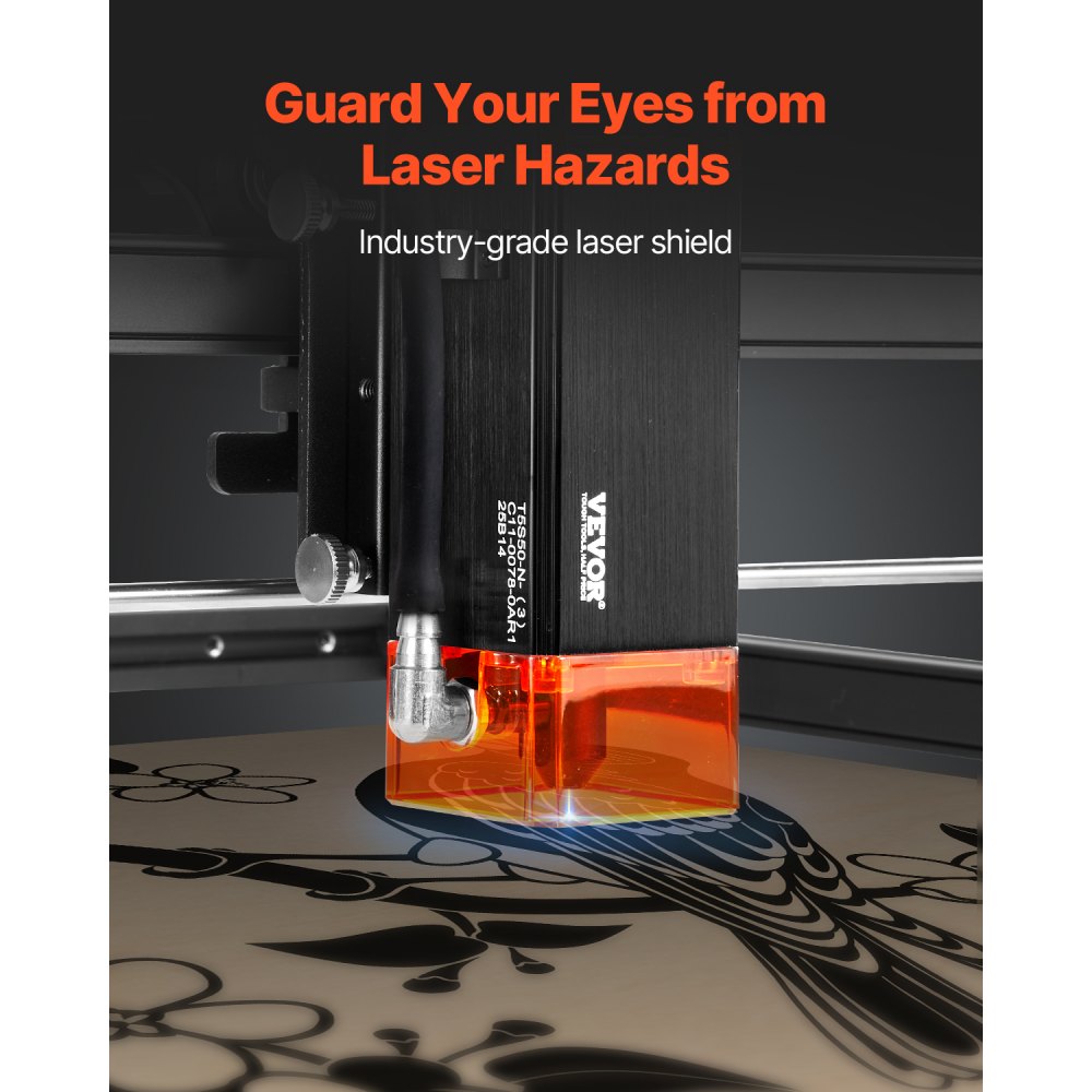 VEVOR Laser Engraver Laser Engraving Machine 5W Compressed Spot Eye Protection
