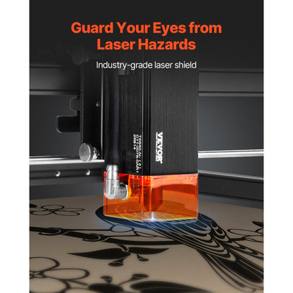 VEVOR Laser Engraver Laser Engraving Machine 5W Compressed Spot Eye Protection