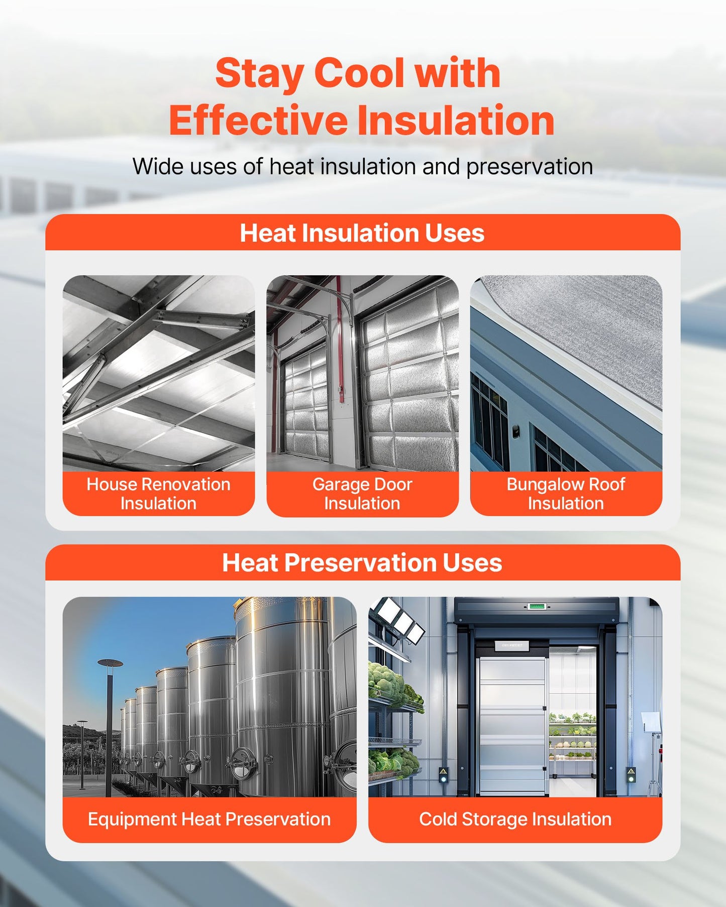Reflective Insulation Roll, EPE Foam Core Radiant Barrier, 3mm 76.2m x 1.22 m, Aluminum Foil White PE Film Heat Reflective Shield, Thermal Insulation Roll for Garage Door Window RV Roofs
