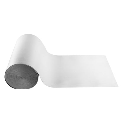 Reflective Insulation Roll, EPE Foam Core Radiant Barrier, 3mm 76.2m x 1.22 m, Aluminum Foil White PE Film Heat Reflective Shield, Thermal Insulation Roll for Garage Door Window RV Roofs