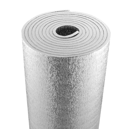 Double Reflective Radiant Barrier with Foam Core, 7.62m x 1.22m, Silver