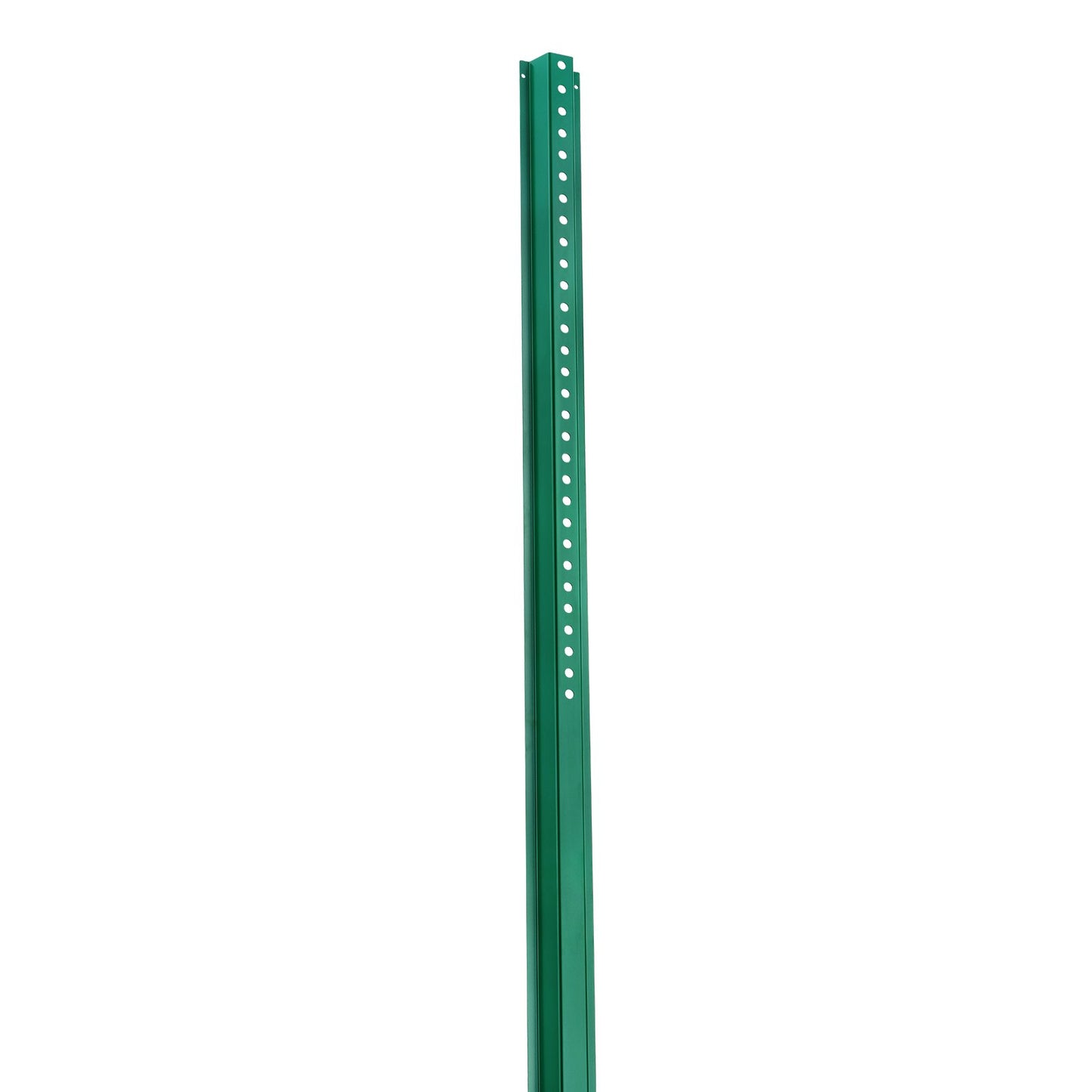 8FT U-Channel Sign Post, 4Pack Green Heavy Duty Steel Fixed Fence Post, Steel Fence U-Channel Sign for Garden, Courtyard, Farm or Traffic Intersection
