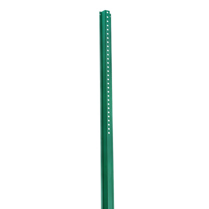 8FT U-Channel Sign Post, 4Pack Green Heavy Duty Steel Fixed Fence Post, Steel Fence U-Channel Sign for Garden, Courtyard, Farm or Traffic Intersection