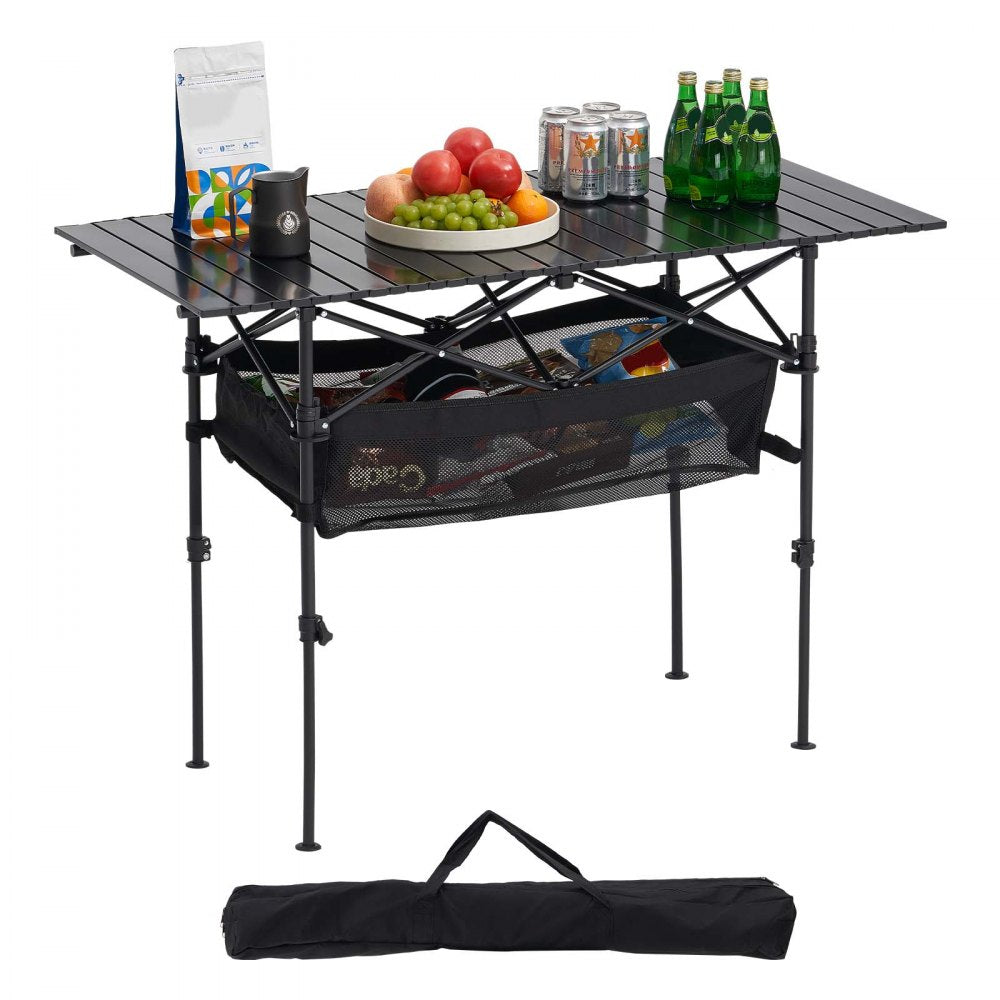 Folding Portable Camping Table Aluminum Outdoor Picnic Table Storage Bag,1200 x 550 x 500 mm