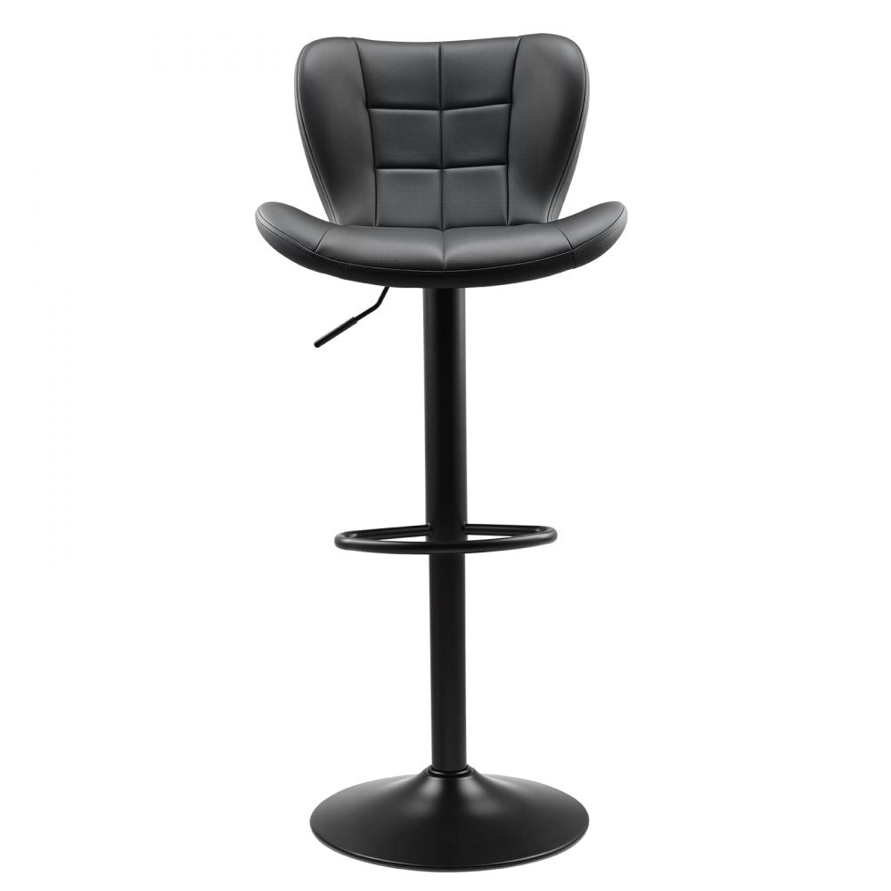 Bar Stool Counter Barstool Swivel Height Adjustable Kitchen Chair Set of 2