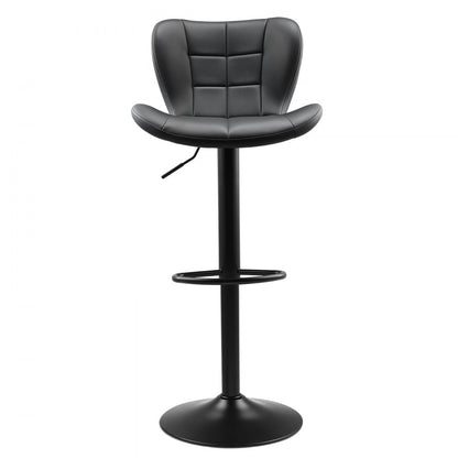 Bar Stool Counter Barstool Swivel Height Adjustable Kitchen Chair Set of 2