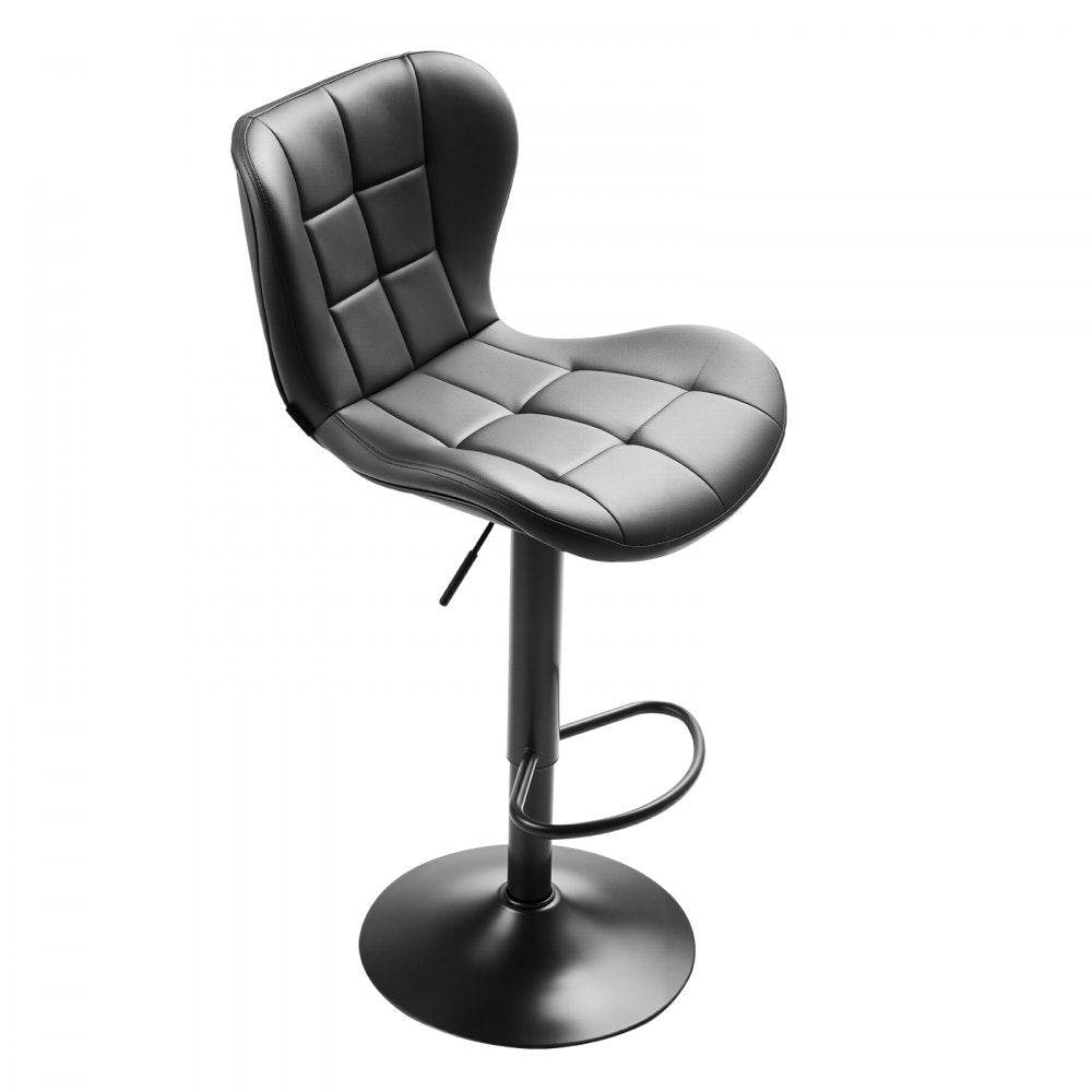 Bar Stool Counter Barstool Swivel Height Adjustable Kitchen Chair Set of 2