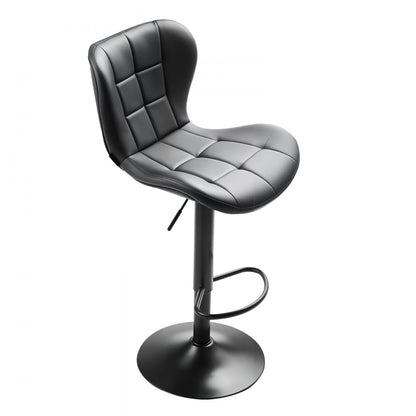 Bar Stool Counter Barstool Swivel Height Adjustable Kitchen Chair Set of 2