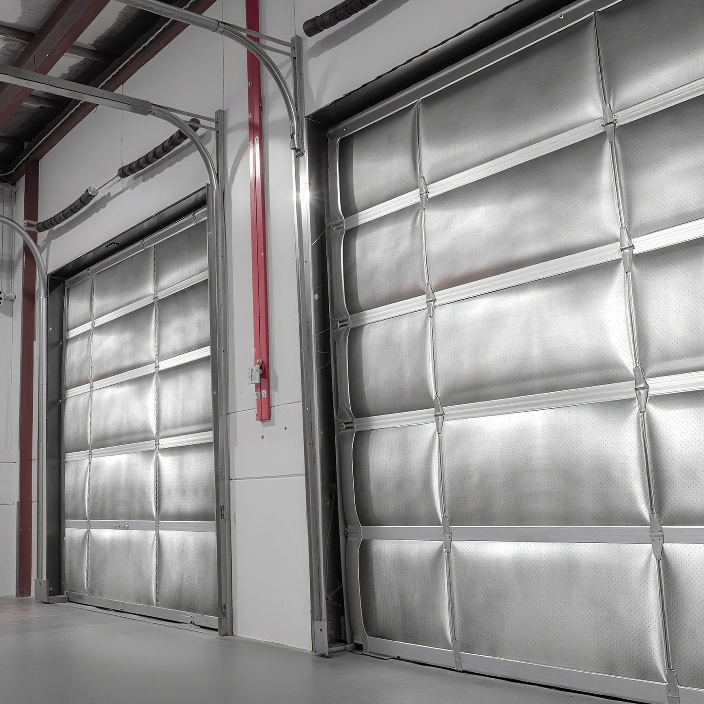 Double Reflective Insulation Roll, Perforated Woven Fabric Radiant Barrier, 0.15mm 38.1 m x 1.22 m, Double-Sided Aluminum Foil Heat Reflective Shield, Thermal Insulation Roll for Window RV Roof