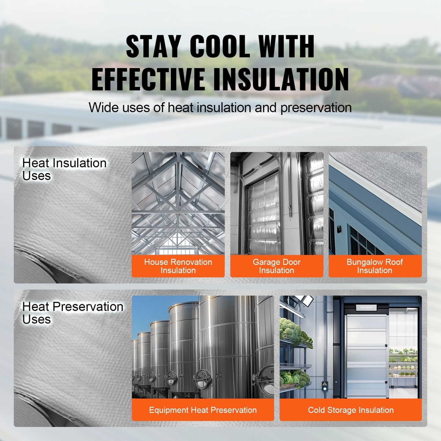 Double Reflective Radiant Barrier Insulation Roll, 76200mm x 1220mm, Silver