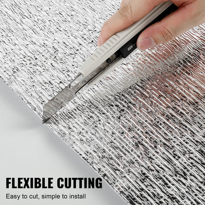 Double Reflective Insulation Roll with Foam Core, 15.24 x 1.2M, Silver